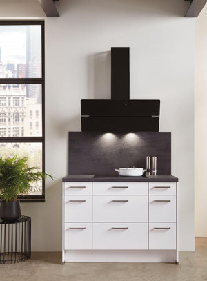 Küchen Unterschrank 30cm in Weiß mit Schubladen Küchenblock Küchenzeile nobilia Unterschrank nobilia