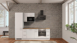 nobilia Küche Friedrichshafen 270 cm Alpinweiß matt Eiche Provence günstig ab Werk kaufen