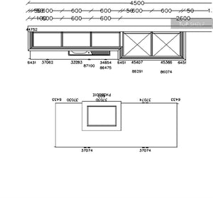 nobilia Küche Küchenzeile mit Kücheninsel Cascada 772 Lacklaminat Steingrau 300+240 cm Maße