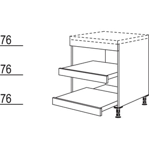 nobilia Unterschrank Landhaus mit Tablarauszügen 20766-top-shelf.de