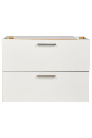 nobilia Waschtischunterschrank Badezimmer Waschbeckenunterschrank 2 Schubladen 60cm 80cm Weiß Waschbeckenunterschrank nobilia