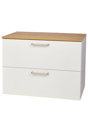 nobilia Waschtischunterschrank Badezimmer Waschbeckenunterschrank 2 Schubladen 60cm 80cm Weiß Waschbeckenunterschrank nobilia