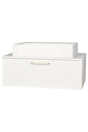 nobilia Waschtischunterschrank Badezimmer-Waschtischschrank 1 Auszug 60cm 80cm Waschbeckenunterschrank Waschbeckenunterschrank nobilia