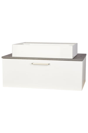 nobilia Waschtischunterschrank Badezimmer-Waschtischschrank 1 Auszug 60cm 80cm Waschbeckenunterschrank Waschbeckenunterschrank nobilia