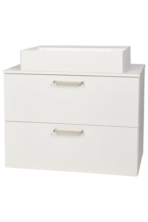 nobilia Waschtischunterschrank Badezimmer-Waschtischschrank 2 Auszüge Schubladen 60cm 80cm Waschbeckenunterschrank Waschbeckenunterschrank nobilia