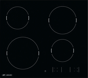 Set aus nobilia Unterschrank 90cm & Leonard autark Glaskeramik-Kochfeld LAS6001F Küchenschrank-E-Gerät-Kombi nobilia