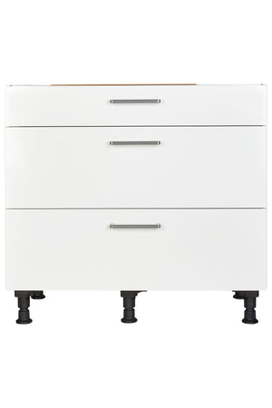 Set aus nobilia Unterschrank 90cm & Leonard autark Glaskeramik-Kochfeld LAS6001F Küchenschrank-E-Gerät-Kombi nobilia