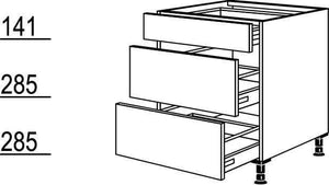 Unterschrank für autarkes Kochfeld Kochstellenschrank 60cm Weiß Herdschrank Unterschrank nobilia