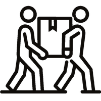 2-man handling transport of nobilia kitchens