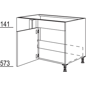nobilia Spülen-Eckschrank SPUE90-40
