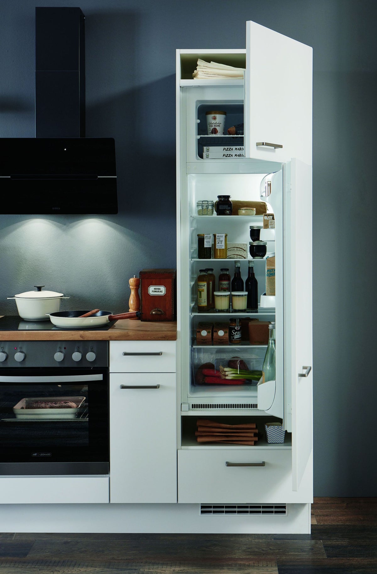 nobilia complete kitchen Bielefeld 300 cm online buy concrete