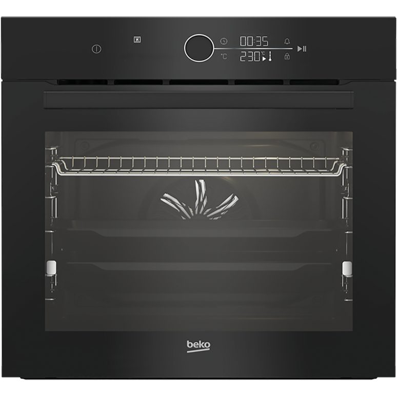 Beko BBIM174N0BE Einbau-Backofen, Sologerät, Schwarzglas, Hydrolyse
