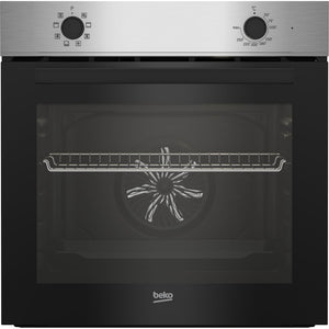 Beko Einbau-Backofen BBIM110N1X Hydrolyse Heißluft Sologerät 66 Liter 86722