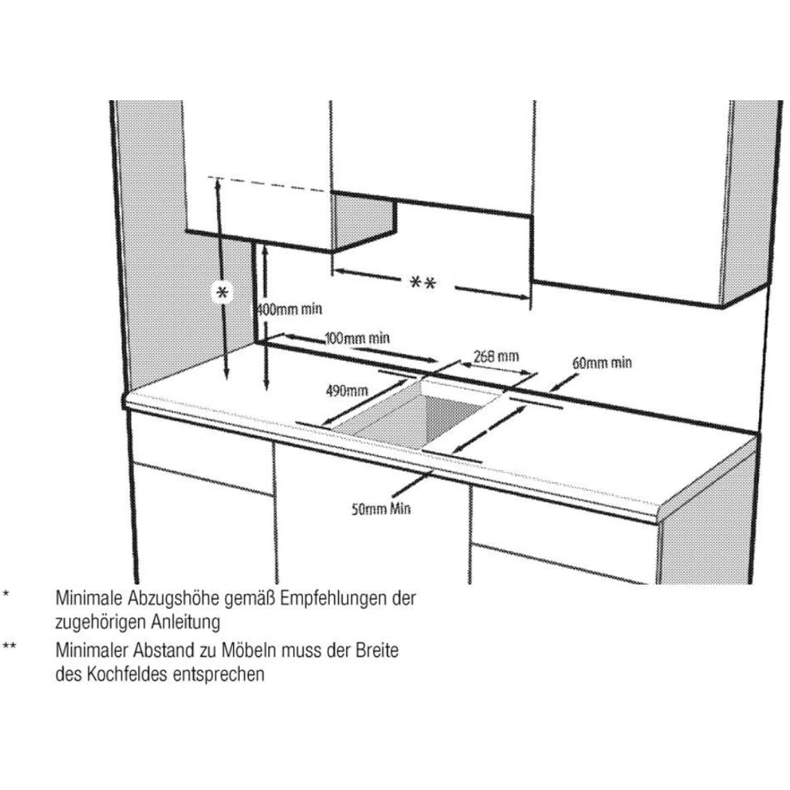 Beko Induktions-Kochfeld Domino HDMI32400DT Autark 30 cm