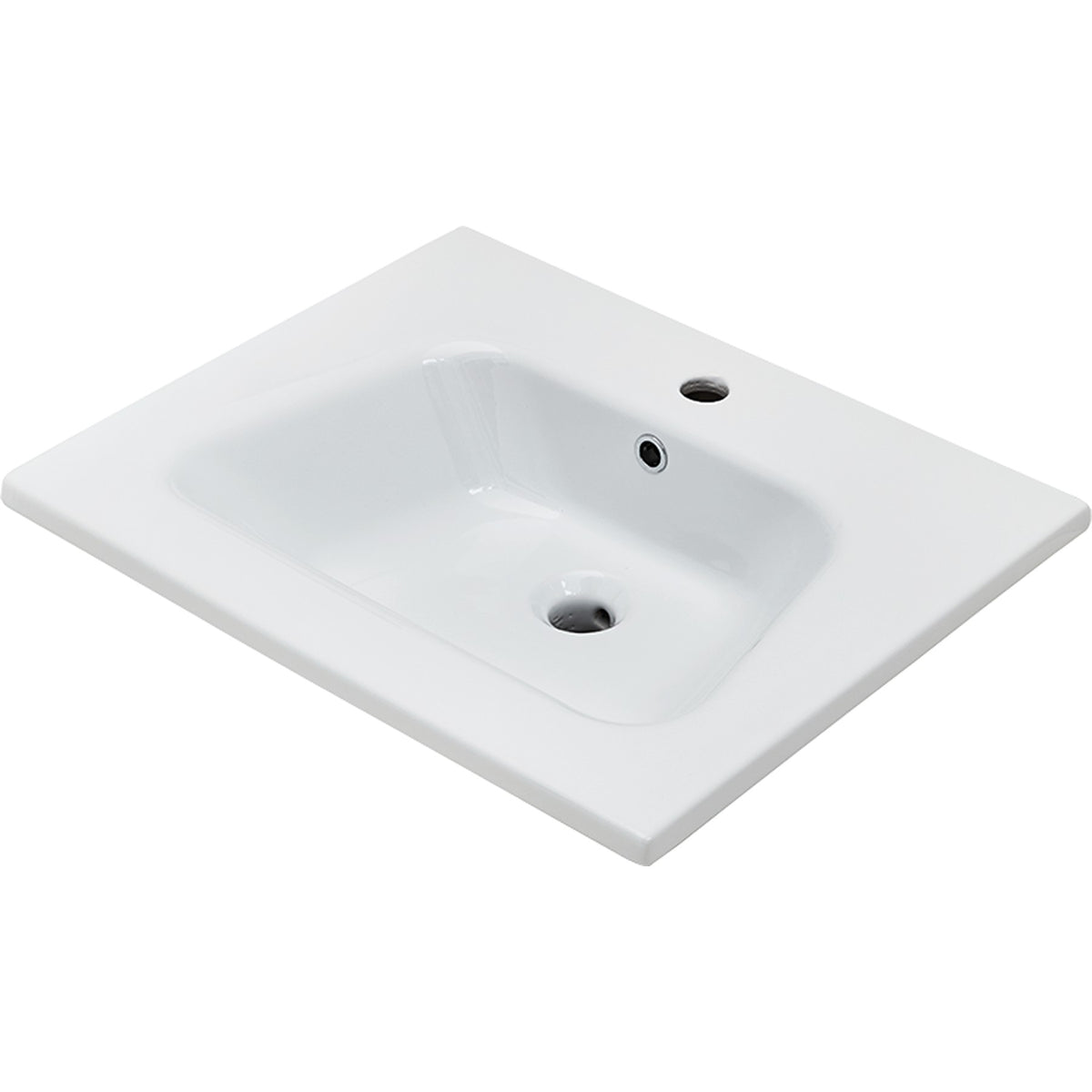 DISEGNO CERAMICA- Moebelwaschtisch LAVABO BLOB 600- Keramik Weiss Hochglanz 87736 87736
