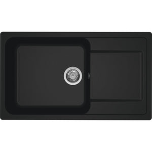 ELLECI- Einbauspuele Life 410- aus GRANITEK- Schwarz 87674 87674