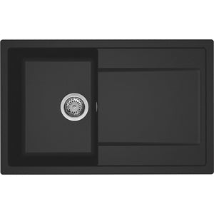 ELLECI- Einbauspuele Logik 300- aus GRANITEK- Schwarz matt 87330 87330