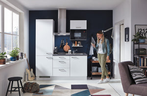 Set aus nobilia Mikrowellenschrank mit Junker Einbau-Mikrowelle JP4119260 Küchenschrank Wandschrank