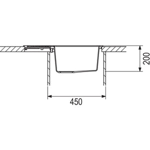 FRANKE- Einbauspuele Sirius S2D 611-62- aus Tectonite- Carbon 87502 87502