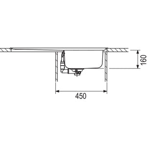FRANKE Einbauspuele Antea AZN 611-86- Edelstahl seidenmatt 87062 87062