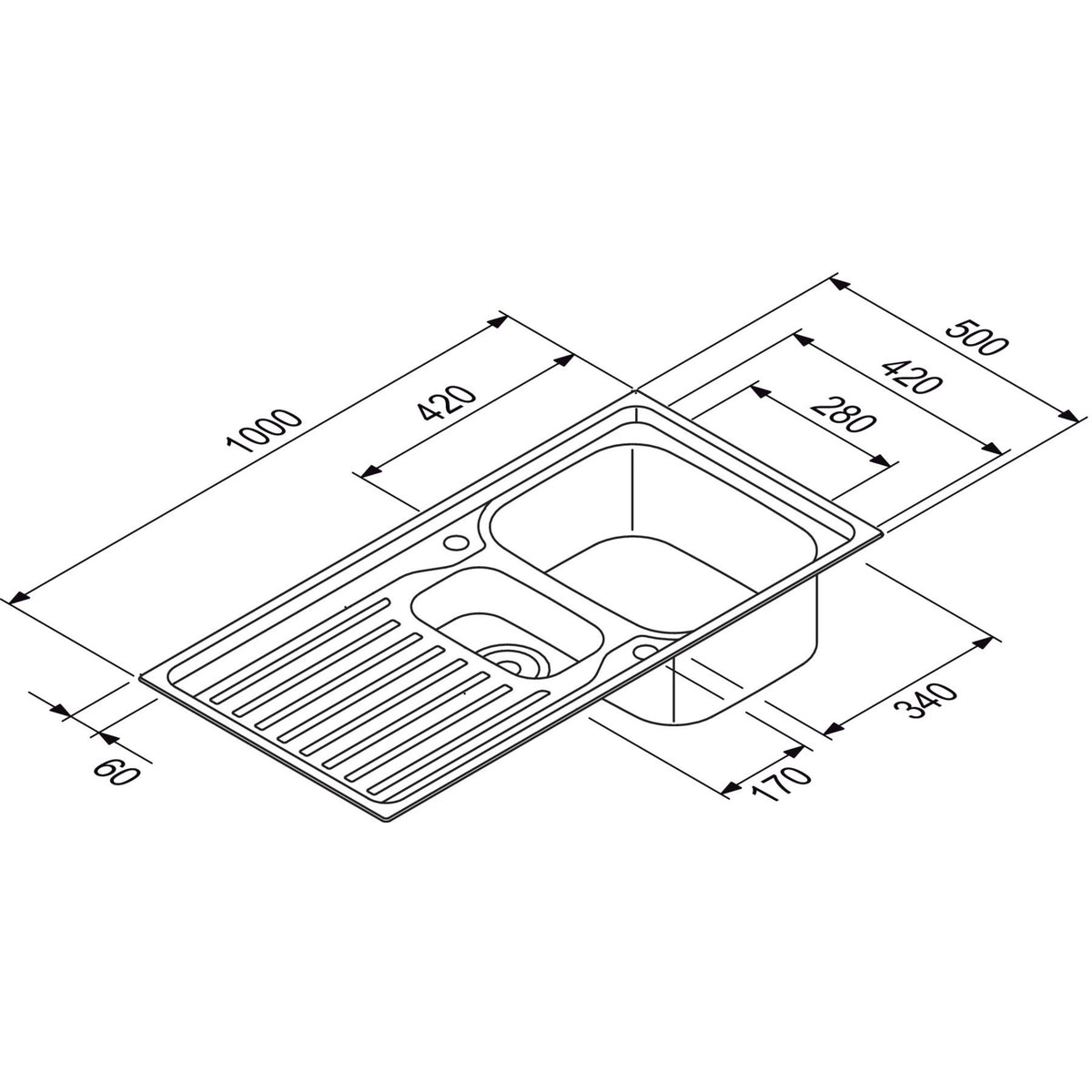 FRANKE Einbauspuele Antea AZN 651- Edelstahl seidenmatt 87065 87065