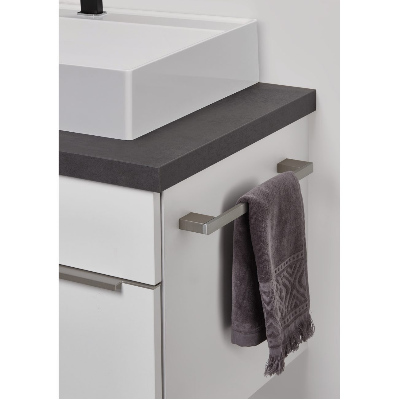 nobilia elements porte-serviettes 5cm x 34cm barre à serviettes de salle de bain pour lavabo