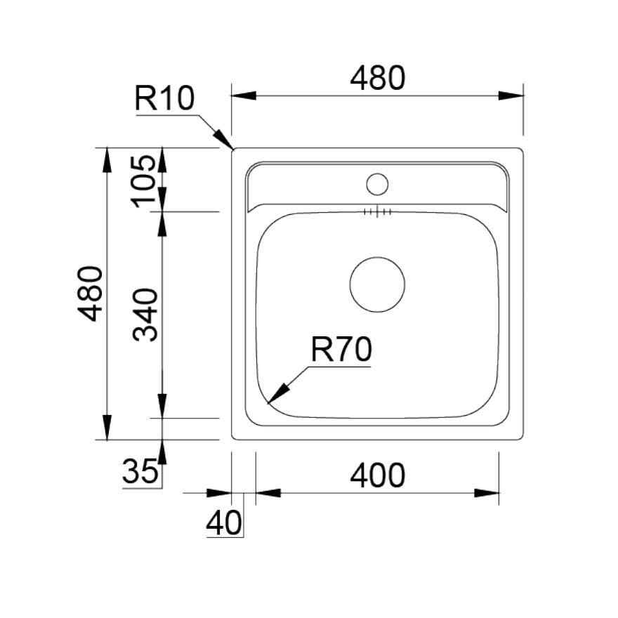 Küchenspüle Rodi New Manaus Einbauspüle Edelstahl 