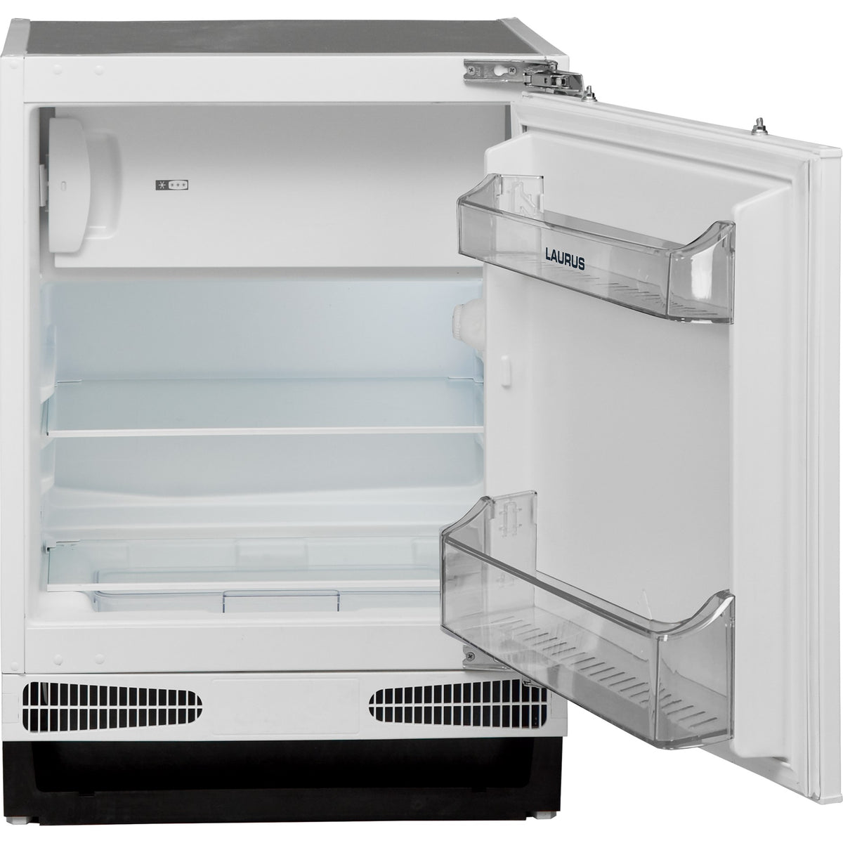 LAURUS LKG82E Unterbau-Kühlschrank - Kühl-Gefrierkombination 60 cm für 82 cm Nische Offen