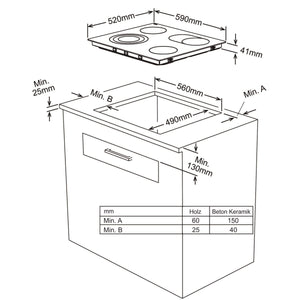 Laurus_autarkes_Glaskeramikkochfeld_LCA60_Zeichnung-80313