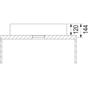 MARMITE- Aufbauwaschtisch WB 0517 C 600C- Mineral Composite Weiss Hochglanz 87726 87726