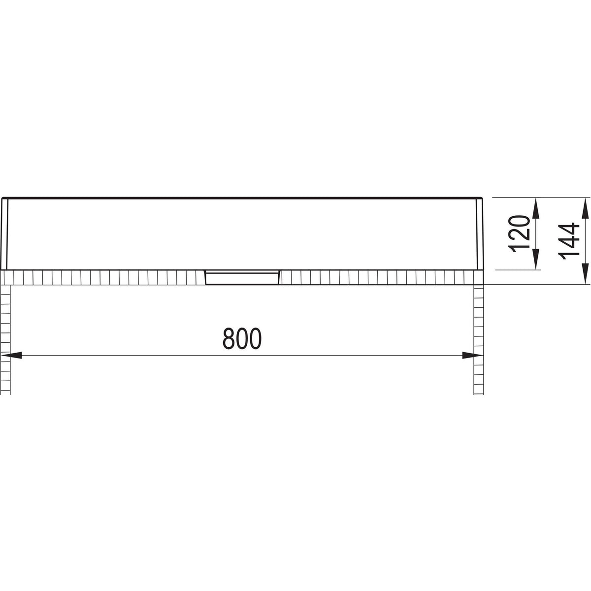 MARMITE- Aufbauwaschtisch WB 0517 C 800C- Mineral Composite Weiss Hochglanz 87729 87729