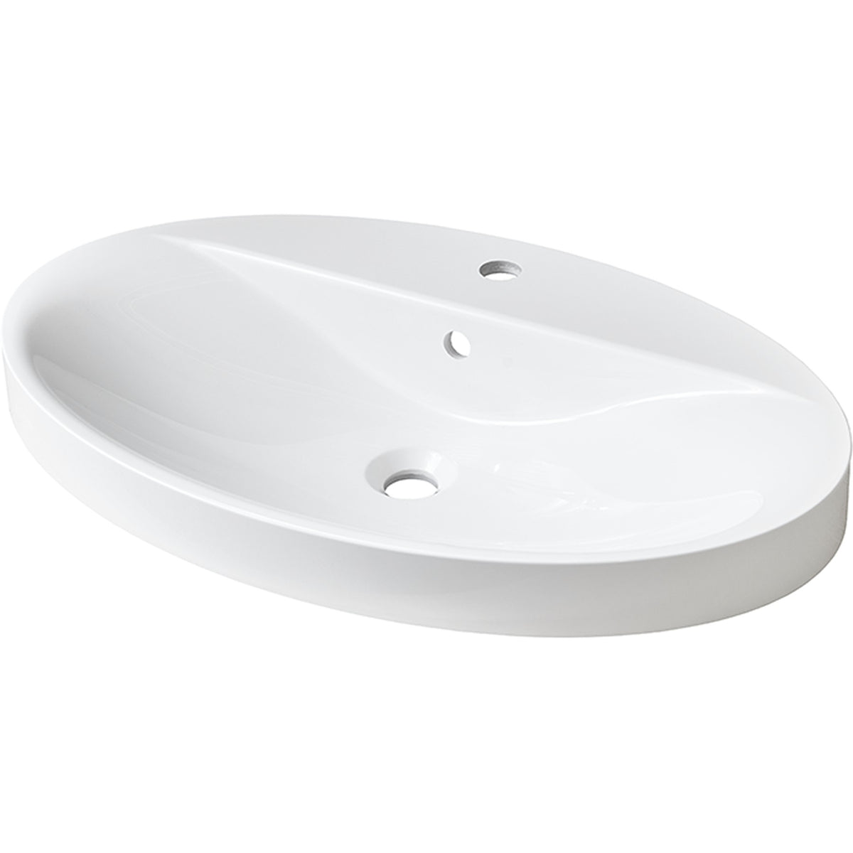 MARMITE- Halbeinbau- Aufbauwaschtisch- OVAX 710C- Mineral Composite Weiss 87794 87794