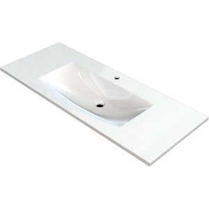 MARMITE- Moebelwaschtisch MEGX 1000C ICC- Mineral Composite- ohne Ueberlauf Weiss Hochglanz 87711 87711