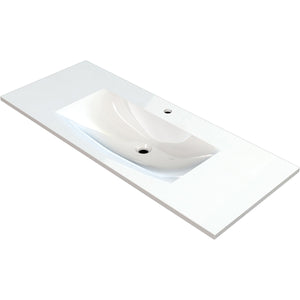 MARMITE- Moebelwaschtisch MEGX 1200C ICC- Mineral Composite- ohne Ueberlauf Weiss Hochglanz 87713 87713