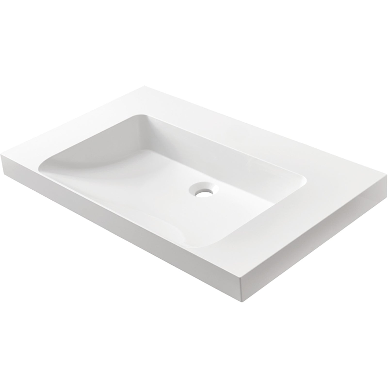 MARMITE: Furniture washbasin RonX 800C, mineral composite, without overflow and tap hole drilling 87765 81 cm