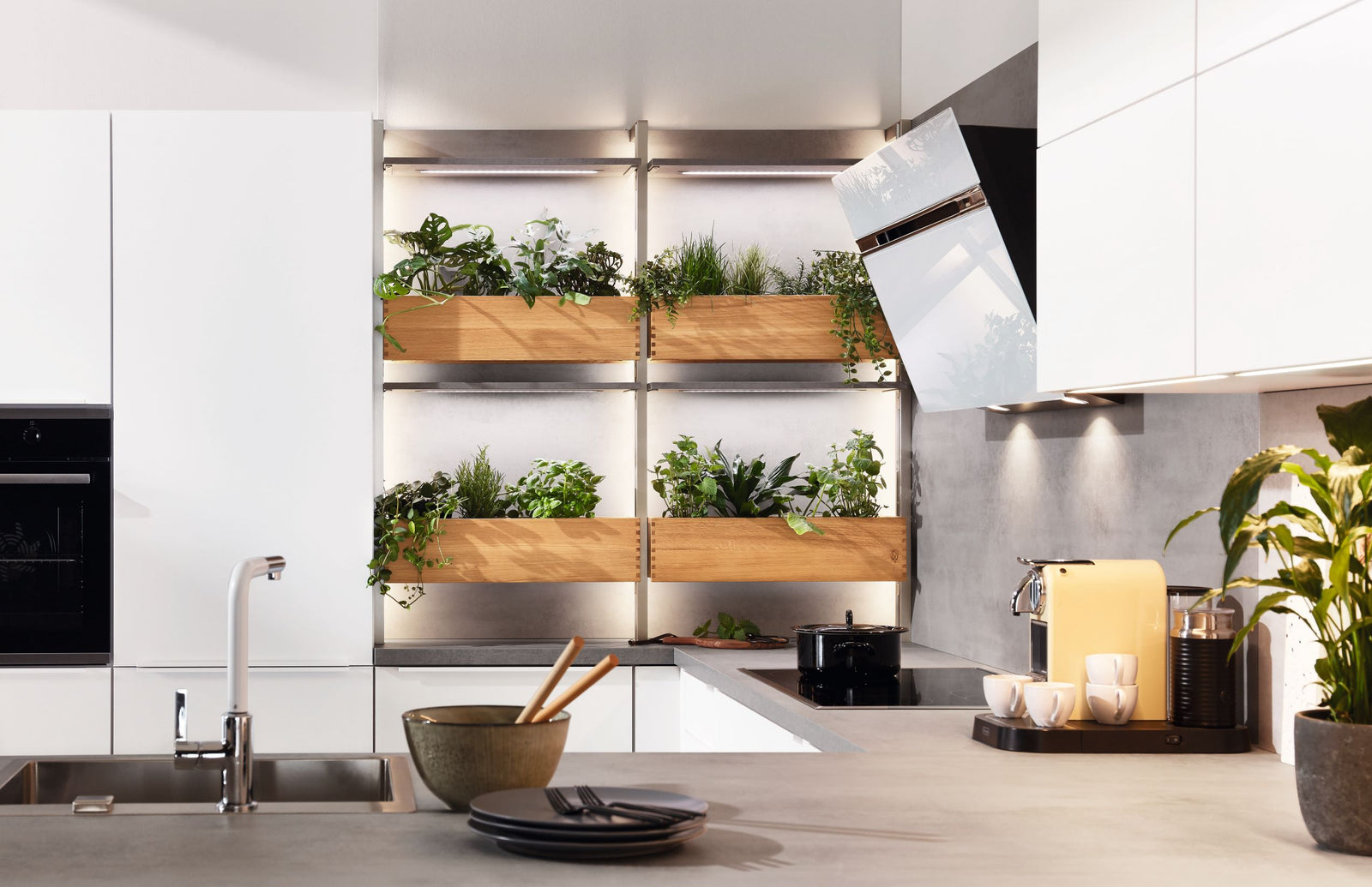 Moderne Kueche Laser top-shelf.de