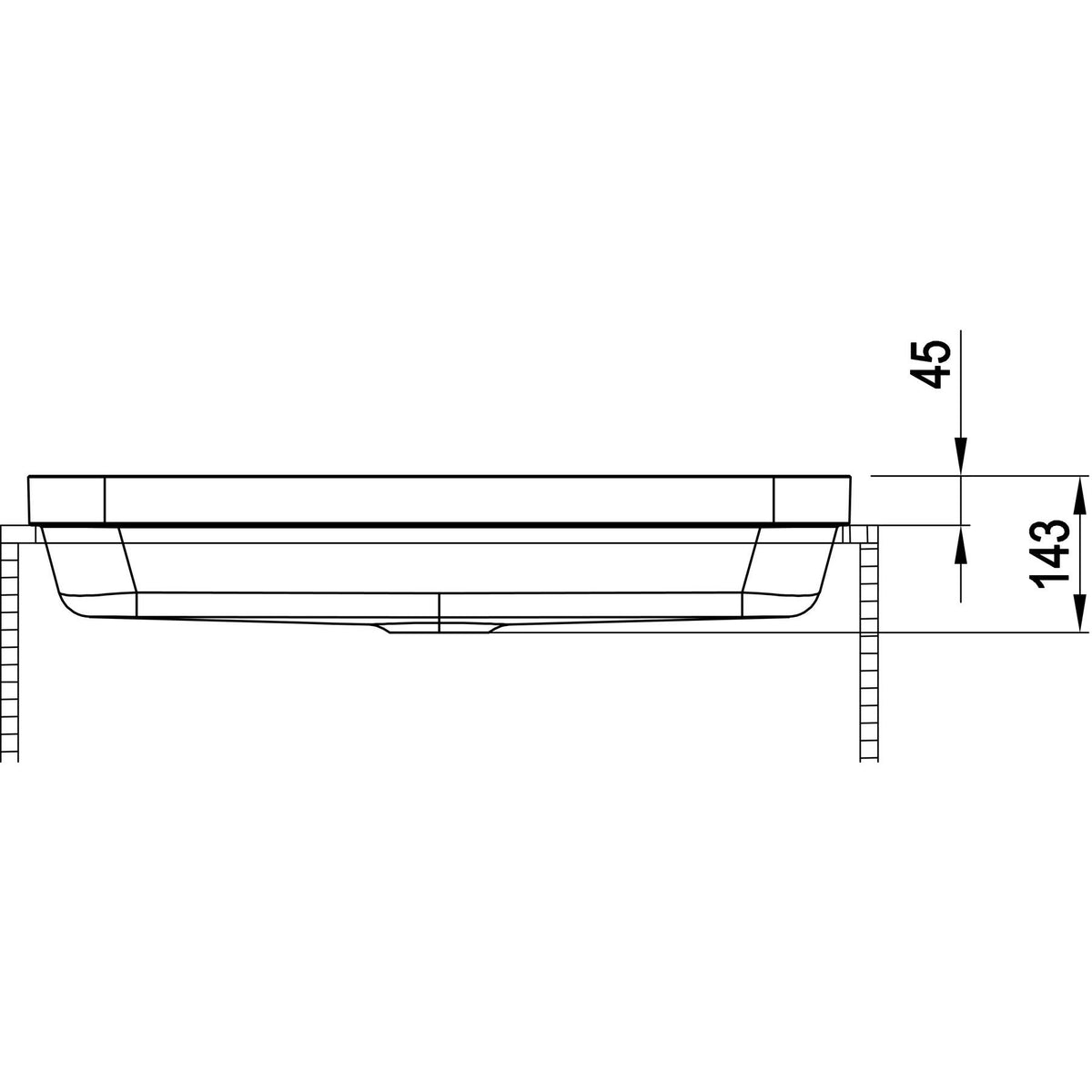 NICOS- Halbeinbau- Aufbauwaschtisch- STAR 750- Mineral Composite Weiss 87797 87797