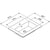 NICOS INTERNATIONAL- Moebelwaschtisch MAX 610- Mineral Composite Weiss 87746 87746