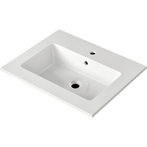 NICOS INTERNATIONAL- Moebelwaschtisch MAX 610- Mineral Composite Weiss 87746 87746