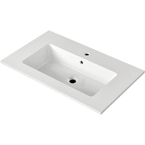 NICOS INTERNATIONAL- Moebelwaschtisch MAX 810- Mineral Composite Weiss 87748 87748