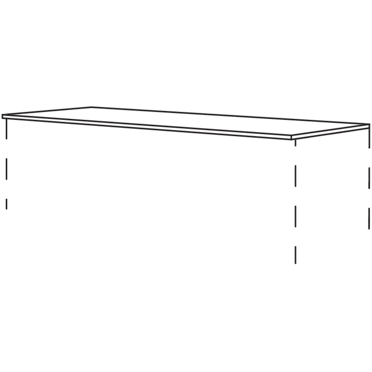 nobilia Abdeckboden in Echtholz- Furnier- 10 mm stark- fuer Highboards in festen Breiten ADBMF1016049 10883