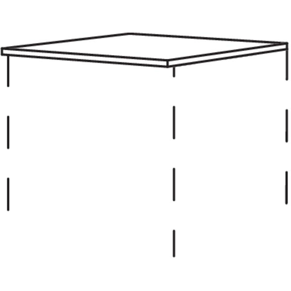 nobilia Abdeckboden in Echtholz- Furnier- 10 mm stark- fuer Highboards in festen Breiten ADBMF104538 10880