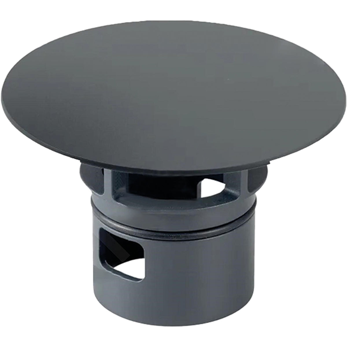 nobilia Abdeckplatte fuer Clou Ab- und Ueberlauf Schwarz matt 17799 17799