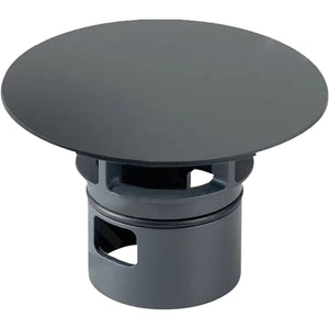 nobilia Abdeckplatte fuer Clou Ab- und Ueberlauf Schwarz matt 17799 17799