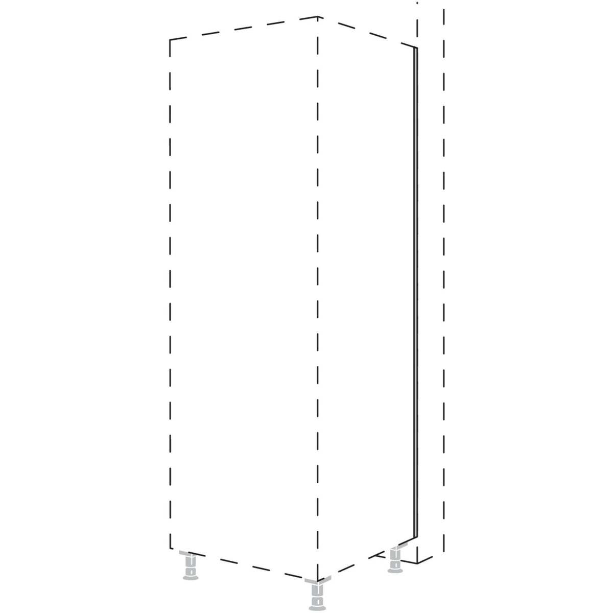 Nobilia Abdeckprofil zum Tiefenausgleich an Hochschraenken NADP-300 63121