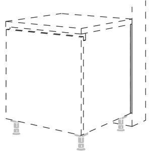 Nobilia Abdeckprofil zum Tiefenausgleich an Unterschränken NADP-79 59028