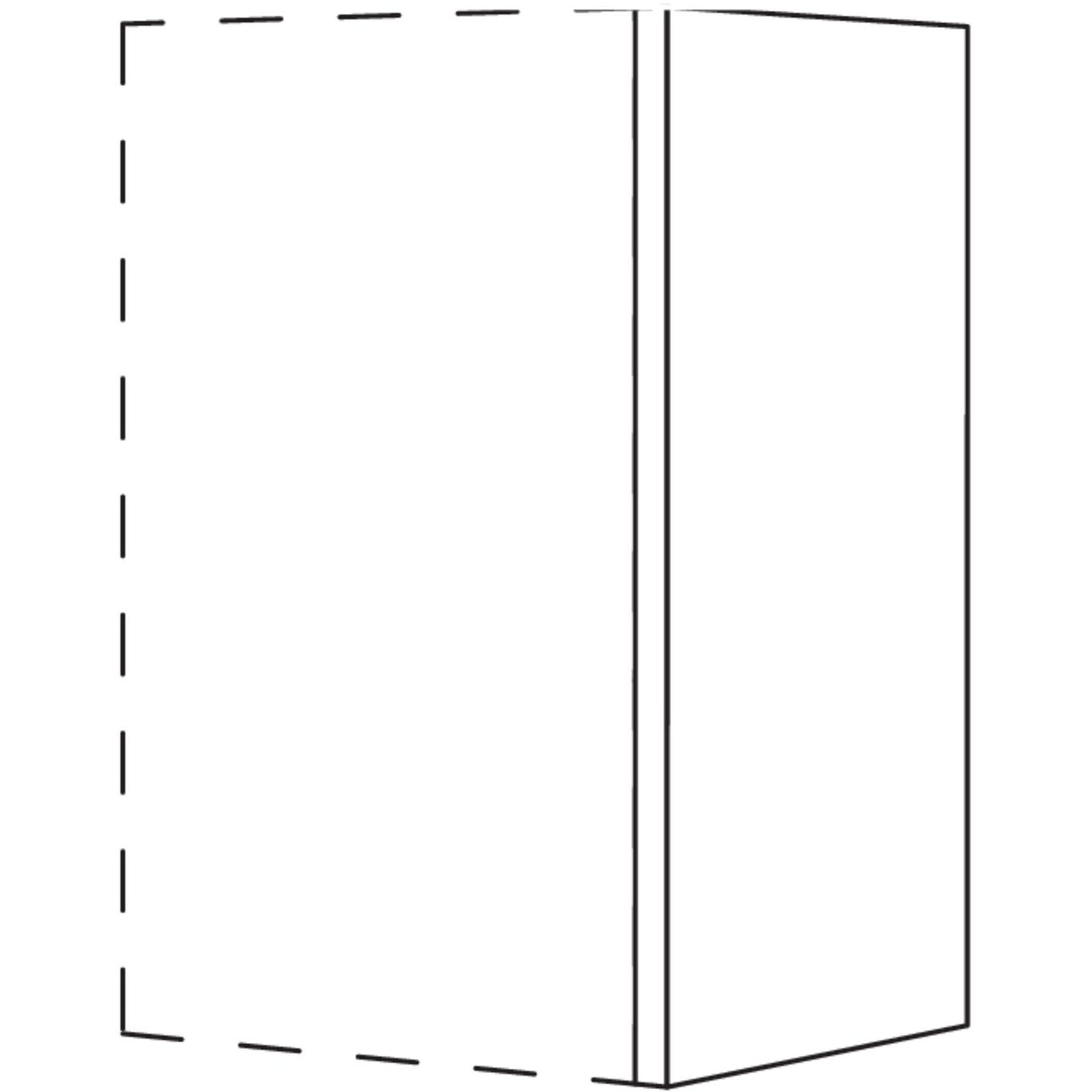 Nobilia Abschluss- - Zwischenwange für Aufsatzschränke- XL- Highboardhöhe AW10-75 10844