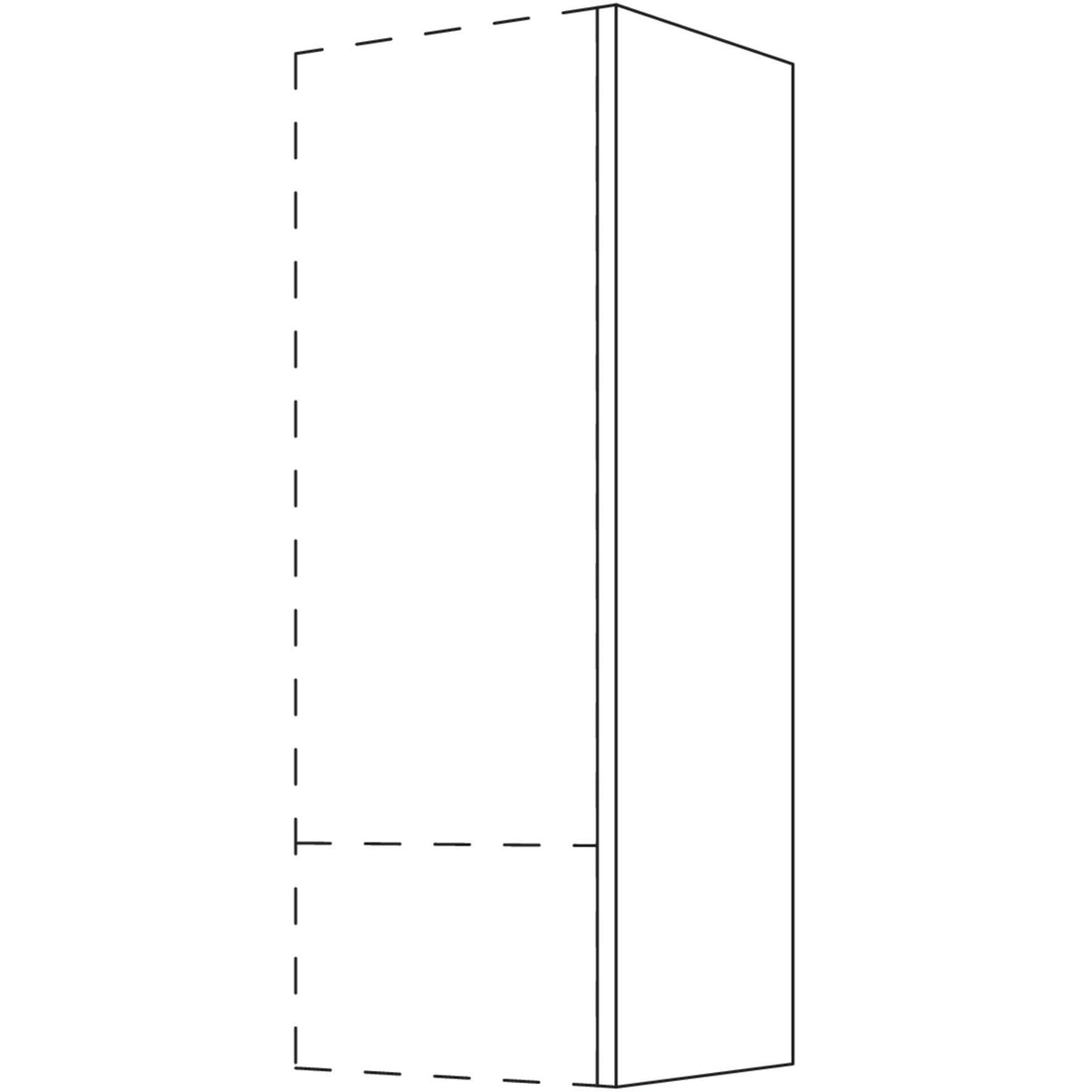 Nobilia Abschluss- - Zwischenwange für Aufsatzschränke- Höhe 2 AW10-2 10845