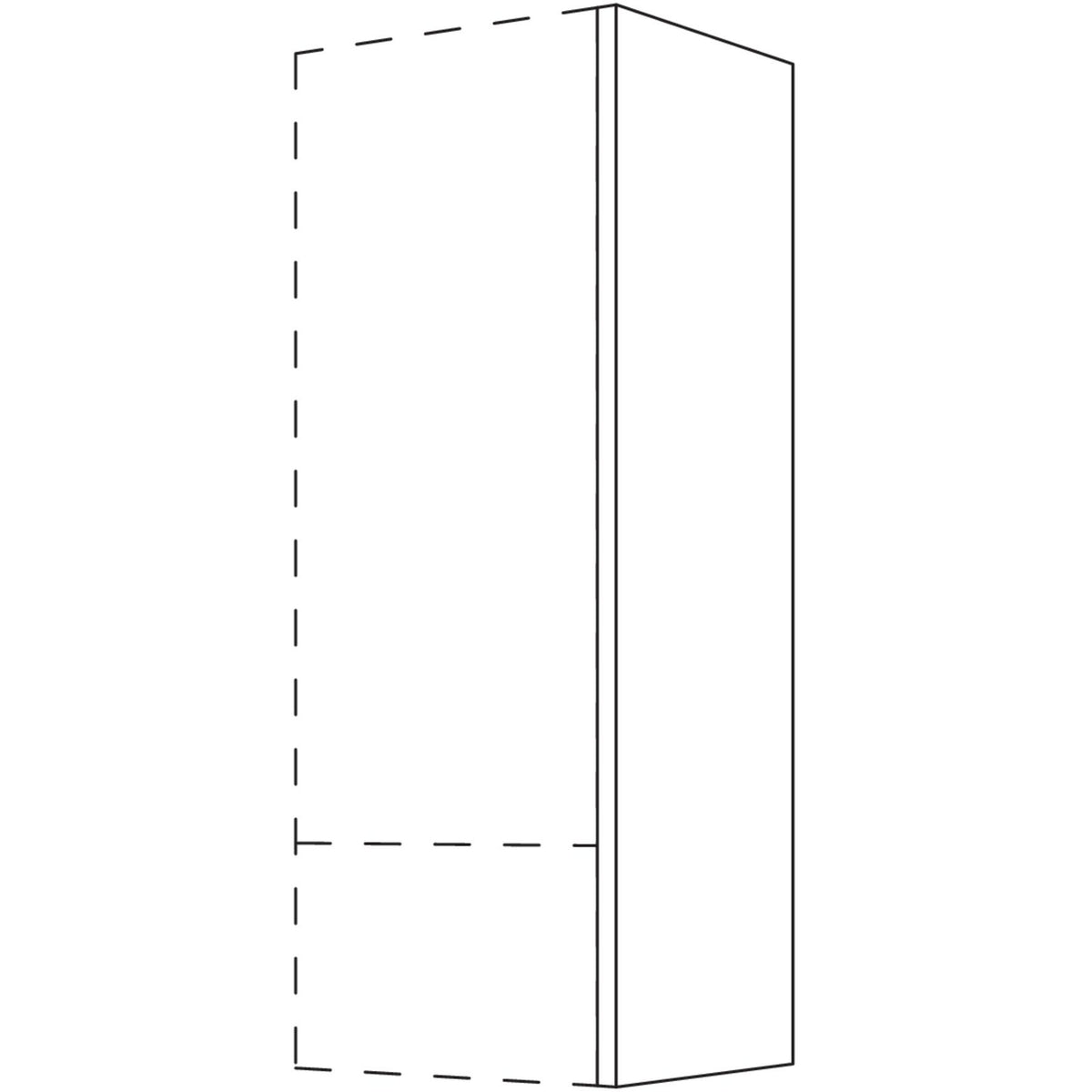 Nobilia Abschluss- - Zwischenwange fuer Aufsatzschraenke- Hoehe 2 AW10-2 10845