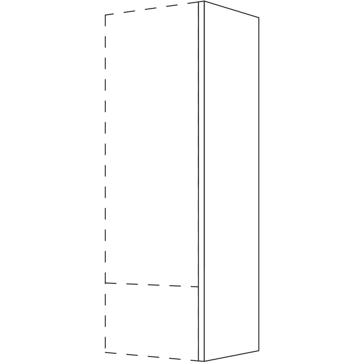 Nobilia Abschluss- - Zwischenwange für Aufsatzschränke- Höhe 3 AW25-3 25843